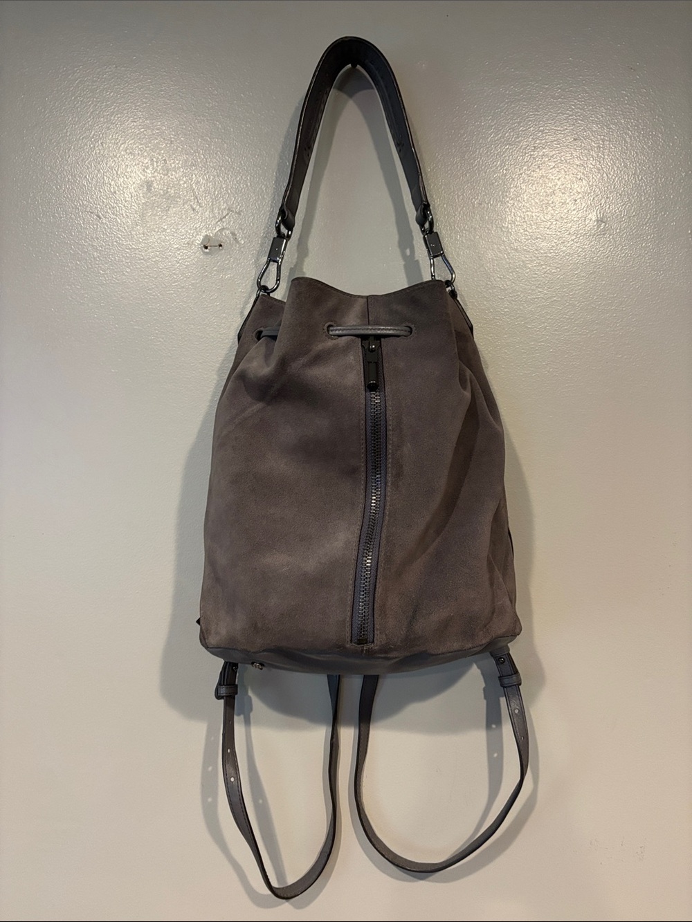 Elizabeth and James suede purse/backpack
